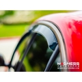 Alfa Romeo Stelvio Side Window Air Deflectors - Front/ Rear 4 Piece Set - Full Size Deflectors